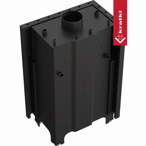 Топка с теплообменником Kratki PRO MBM/PW/10/L/BS/W угловое стекло слева фото 4