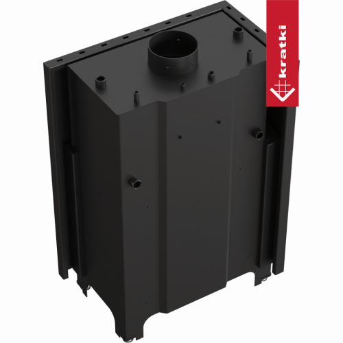 Топка с теплообменником Kratki PRO MBO/PW/15/L/BS/W угловое стекло слева фото 4