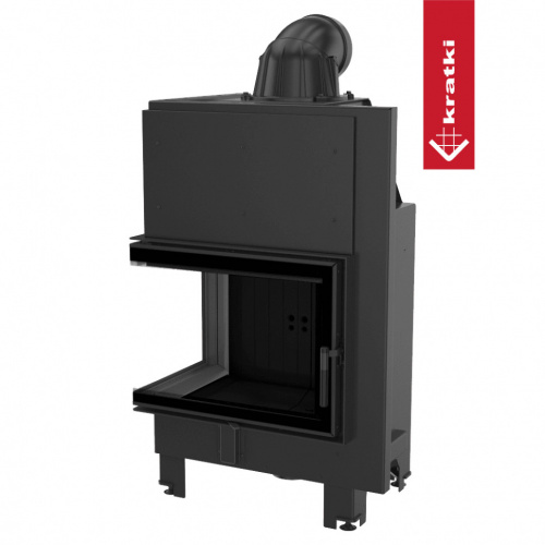 Топка Kratki PRO MBZ/L/BS/SG угловое гнутое стекло слева фото 6