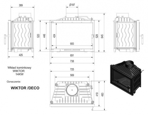 Топка WIKTOR/DECO фото 2