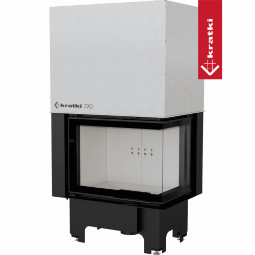 Топка Kratki PRO VNP/700/480 угловое стекло справа, гильотина фото 2
