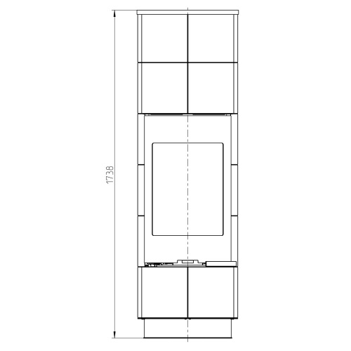 Печь DELIA STANDARD CERAMIC, чёрный/керамика белая (Thorma) фото 3