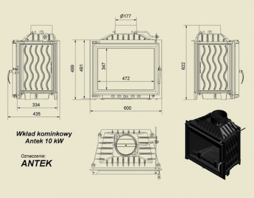 Топка ANTEK/180 фото 2