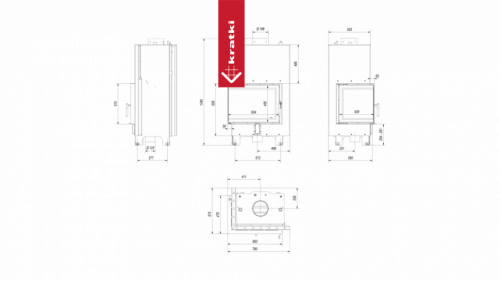 Топка с теплообменником Kratki PRO MBZ/PW/13/L/BS/W фото 6